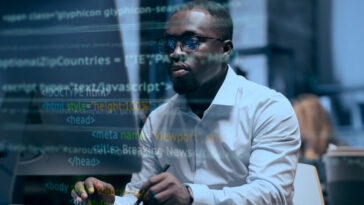 Man watching the screen - Cybercriminals